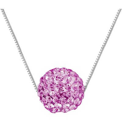 DIADEMA - Halskette - Crystal Pink - Love Jewelry Kollektion Silber Einheitsgröße DIADEMA - Halskette - Crystal Pink - Love Jewelry Kollektion Silber Einheitsgröße