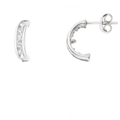DIADEMA - Ohrringe - Weiß - Love Jewelry Kollektion Silber Einheitsgröße DIADEMA - Ohrringe - Weiß - Love Jewelry Kollektion Silber Einheitsgröße