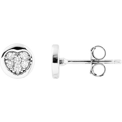 DIADEMA - Ohrringe - Weiß - Love Schmuckkollektion Silber Einheitsgröße DIADEMA - Ohrringe - Weiß - Love Schmuckkollektion Silber Einheitsgröße