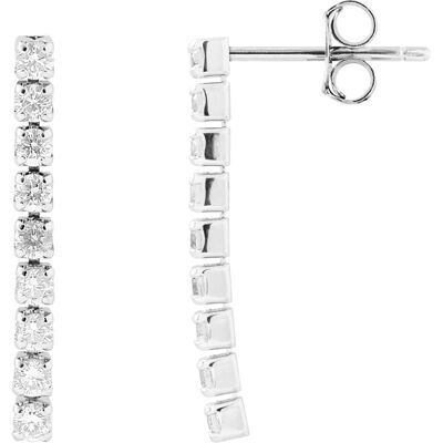 DIADEMA - Ohrringe - Diamond River Patterns Love Jewelry Kollektion Silber Einheitsgröße DIADEMA - Ohrringe - Diamond River Patterns Love Jewelry Kollektion Silber Einheitsgröße