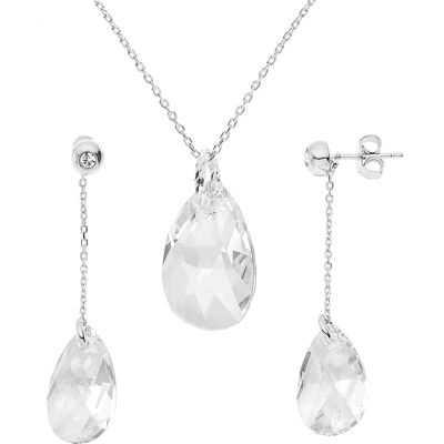 DIADEMA - Set Forever Swarovski - Halskette, Ohrringe - Love Jewelry Collection Silber Einheitsgröße DIADEMA - Set Forever Swarovski - Halskette, Ohrringe - Love Jewelry Collection Silber Einheitsgröße