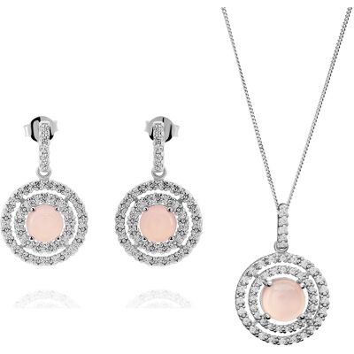 Orphelia 'Rivera' Damen 925 Sterling Silber Set: Kettenanhänger + Ohrringe - Silber SET-7481/PC Silber Einheitsgröße Orphelia 'Rivera' Damen 925 Sterling Silber Set: Kettenanhänger + Ohrringe - Silber SET-7481/PC Silber Einheitsgröße
