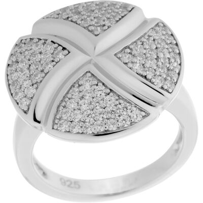 Orphelia Damen-Ring Sterling-Silber 925 – Silber ZR-6043 Silber O 1/2 Orphelia Damen-Ring Sterling-Silber 925 – Silber ZR-6043 Silber O 1/2