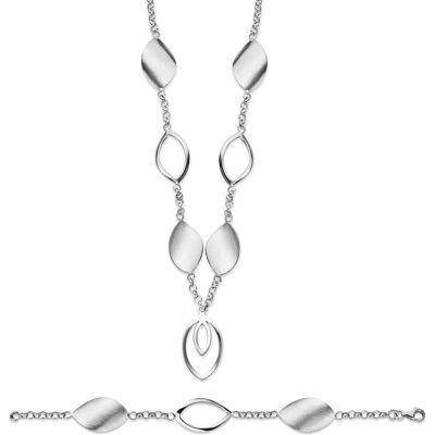 Orphelia Damen 925 Sterling Silber Set: Armband + Ohrringe - Silber SET-020 Silber Einheitsgröße Orphelia Damen 925 Sterling Silber Set: Armband + Ohrringe - Silber SET-020 Silber Einheitsgröße