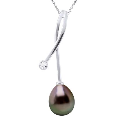 Ateliers Saint Germain Halskette - Tahiti-Perle 8-9 mm - Kette 42 cm - Schmuck Ateliers Saint Germain Halskette - Tahiti-Perle 8-9 mm - Kette 42 cm - Schmuck