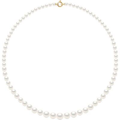 Ateliers Saint Germain Halskettenreihe Prinzessin fallend – Echte Süßwasser-Zuchtperlen rund von 12 bis 6 mm Weiß Einheitsgröße Ateliers Saint Germain Halskettenreihe Prinzessin fallend – Echte Süßwasser-Zuchtperlen rund von 12 bis 6 mm Weiß Einheitsgröße