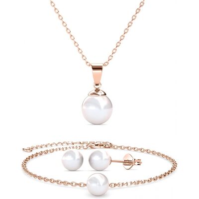 MYC Paris Perlmutt Trio Set - Rose Gold und Weiß Weiß- und Roségold Einheitsgröße MYC Paris Perlmutt Trio Set - Rose Gold und Weiß Weiß- und Roségold Einheitsgröße