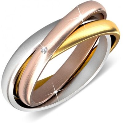 MYC Paris 3 Reiche Ring - Silber und Kristall Weißsilber K MYC Paris 3 Reiche Ring - Silber und Kristall Weißsilber K