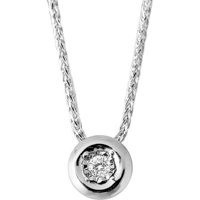 Diadema Halskette Diamant Solitär 0,020 Karat Serti Illusion 0,50 Karat Weißgold Weiß Einheitsgröße Diadema Halskette Diamant Solitär 0,020 Karat Serti Illusion 0,50 Karat Weißgold Weiß Einheitsgröße