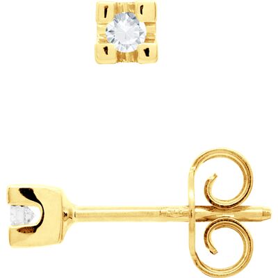 DIADEMA - Ohrringe mit Diamanten - Gelbgold Weiß Einheitsgröße DIADEMA - Ohrringe mit Diamanten - Gelbgold Weiß Einheitsgröße