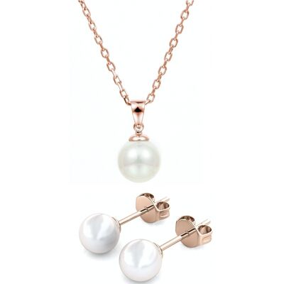 MYC Paris Perlmuttset - Rose Gold und Kristall Roségold Einheitsgröße MYC Paris Perlmuttset - Rose Gold und Kristall Roségold Einheitsgröße