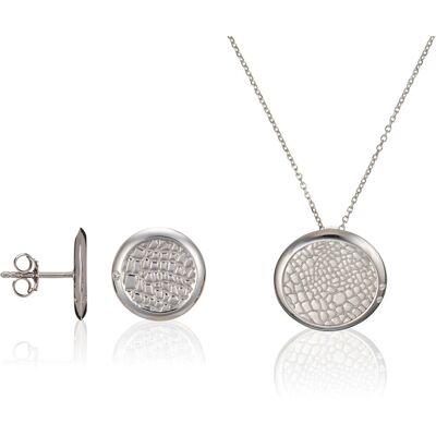Orphelia Damen 925 Sterling Silber Set: Kettenanhänger + Ohrringe - Silber SET-5924 Silber Einheitsgröße Orphelia Damen 925 Sterling Silber Set: Kettenanhänger + Ohrringe - Silber SET-5924 Silber Einheitsgröße