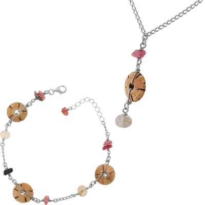 Orphelia Damen-Set aus 925er Sterlingsilber: Armband + Halskette – Silber SET-2586 Silber Einheitsgröße Orphelia Damen-Set aus 925er Sterlingsilber: Armband + Halskette – Silber SET-2586 Silber Einheitsgröße