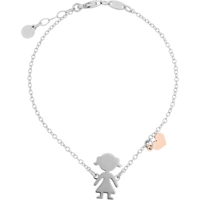 Orphelia 'Lyra' Damen Armband aus 925er Sterling Silber - Silber/Rosé ZA-7390 Silber und Roségold Einheitsgröße Orphelia 'Lyra' Damen Armband aus 925er Sterling Silber - Silber/Rosé ZA-7390 Silber und Roségold Einheitsgröße