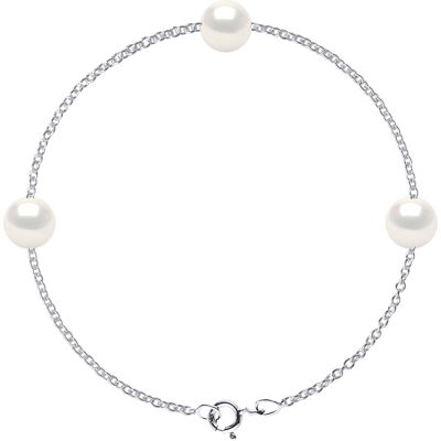 DIADEMA - Armband - Silber und echte Süßwasserperlen - Weiß Weiß Einheitsgröße DIADEMA - Armband - Silber und echte Süßwasserperlen - Weiß Weiß Einheitsgröße