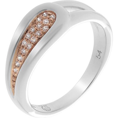 Orphelia Damen-Ring Sterling-Silber 925 – Silber/Rosé ZR-7228 Silber und Roségold NICHT Orphelia Damen-Ring Sterling-Silber 925 – Silber/Rosé ZR-7228 Silber und Roségold NICHT