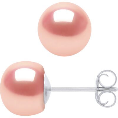 DIADEMA - Ohrringe - Silber und echte Süßwasserperlen - Rosa Rosa Einheitsgröße DIADEMA - Ohrringe - Silber und echte Süßwasserperlen - Rosa Rosa Einheitsgröße
