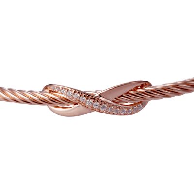 Orphelia 'Bowi' Damen-Armband aus 925er Sterlingsilber – Rosé ZA-7402 Rose Einheitsgröße Orphelia 'Bowi' Damen-Armband aus 925er Sterlingsilber – Rosé ZA-7402 Rose Einheitsgröße