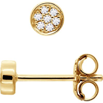DIADEMA - Ohrringe mit Diamanten - Gelbgold Weiß Einheitsgröße DIADEMA - Ohrringe mit Diamanten - Gelbgold Weiß Einheitsgröße