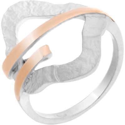 Orphelia Damen-Ring Sterling-Silber 925 – Silber/Rosé ZR-7207 Silber und Roségold L Orphelia Damen-Ring Sterling-Silber 925 – Silber/Rosé ZR-7207 Silber und Roségold L