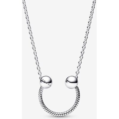 Pandora 'Moments' Damenhalskette aus 925 Sterling Silber - Silber 392747C00-45 Silber Einheitsgröße Pandora 'Moments' Damenhalskette aus 925 Sterling Silber - Silber 392747C00-45 Silber Einheitsgröße