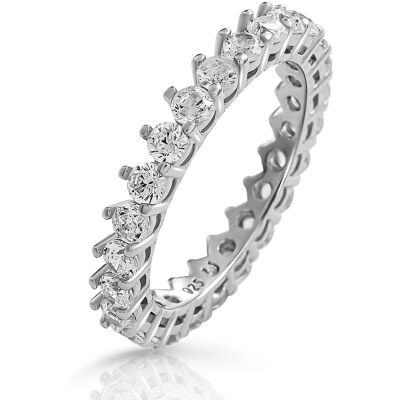 Orphelia 'Paris' Damenring aus 925er Sterlingsilber – Silber ZR-7540 Silber Q Orphelia 'Paris' Damenring aus 925er Sterlingsilber – Silber ZR-7540 Silber Q