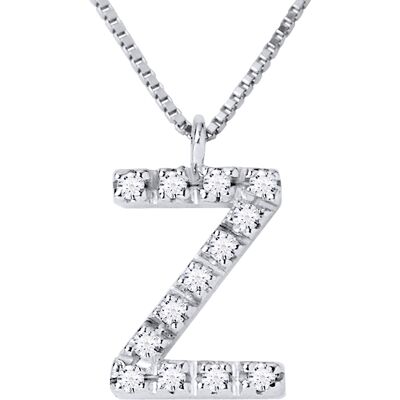 DIADEMA - Halskette mit Diamanten - Z - Weißgold Weiß Einheitsgröße DIADEMA - Halskette mit Diamanten - Z - Weißgold Weiß Einheitsgröße