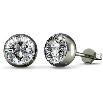 MYC Paris Mond-Ohrringe - Silber und Kristall Weißsilber Einheitsgröße MYC Paris Mond-Ohrringe - Silber und Kristall Weißsilber Einheitsgröße