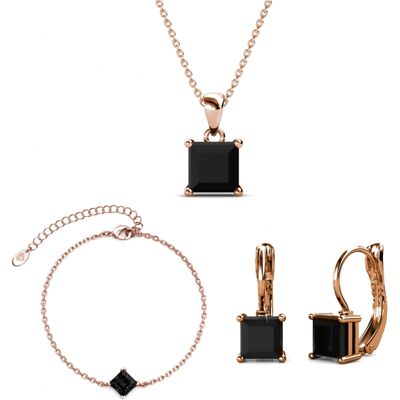MYC Paris Kopie von Simple Square : Rose Gold und Kristall Schwarz und Roségold Einheitsgröße MYC Paris Kopie von Simple Square : Rose Gold und Kristall Schwarz und Roségold Einheitsgröße