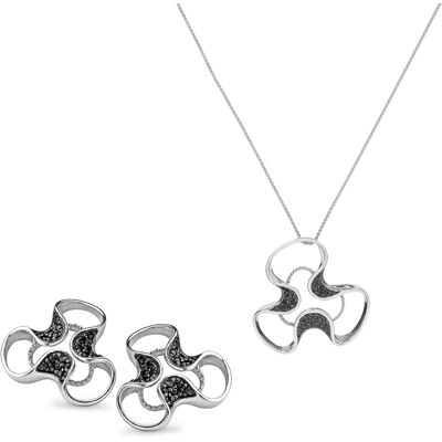Orphelia Damen 925 Sterling Silber Set: Kettenanhänger + Ohrringe - Silber SET-5032 Silber Einheitsgröße Orphelia Damen 925 Sterling Silber Set: Kettenanhänger + Ohrringe - Silber SET-5032 Silber Einheitsgröße