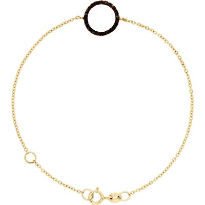 DIADEMA - Armband - Gelbgold - Diamanten - Schwarz Weiß Einheitsgröße DIADEMA - Armband - Gelbgold - Diamanten - Schwarz Weiß Einheitsgröße