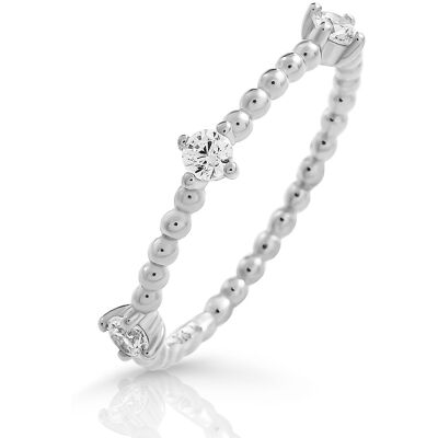 Orphelia „Sparkle“ Damen-Ring aus 925er Sterlingsilber – Silber ZR-7530 Silber Q Orphelia „Sparkle“ Damen-Ring aus 925er Sterlingsilber – Silber ZR-7530 Silber Q