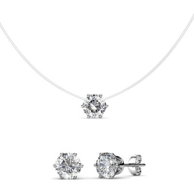MYC Paris Meerjungfrau-Set - Silber und Kristall Weißsilber Einheitsgröße MYC Paris Meerjungfrau-Set - Silber und Kristall Weißsilber Einheitsgröße