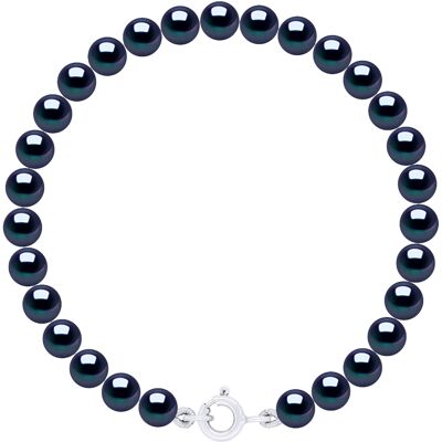 Ateliers Saint Germain Armband aus echten Süßwasser-Zuchtperlen rund 5-6 mm Schwarz Einheitsgröße Ateliers Saint Germain Armband aus echten Süßwasser-Zuchtperlen rund 5-6 mm Schwarz Einheitsgröße