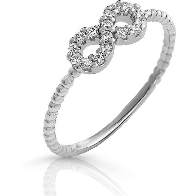 Orphelia 'Infinity' Damen-Ring aus 925er Sterlingsilber – Silber ZR-7528 Silber NICHT Orphelia 'Infinity' Damen-Ring aus 925er Sterlingsilber – Silber ZR-7528 Silber NICHT