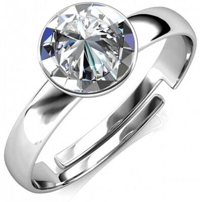 MYC Paris Acacia One Size Ring - Silber und Kristall Weißsilber L 1/2 MYC Paris Acacia One Size Ring - Silber und Kristall Weißsilber L 1/2