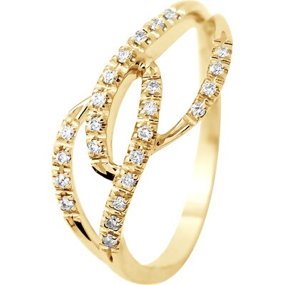 DIADEMA - Ring - Prestige Jewelery - Diamanten - Gelbgold Weiß NICHT DIADEMA - Ring - Prestige Jewelery - Diamanten - Gelbgold Weiß NICHT