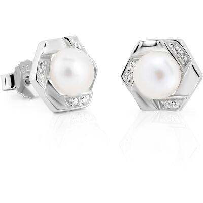 Orphelia 'Aliva' Damen 925er Sterling Silber Ohrstecker - Silber ZO-7469 Silber Einheitsgröße Orphelia 'Aliva' Damen 925er Sterling Silber Ohrstecker - Silber ZO-7469 Silber Einheitsgröße