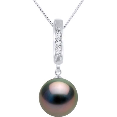 DIADEMA - Halskette - Diamanten - Tahiti-Perle - Weißgold Natürlich Einheitsgröße DIADEMA - Halskette - Diamanten - Tahiti-Perle - Weißgold Natürlich Einheitsgröße