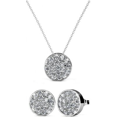 MYC Paris Rundes Set - Silber und Kristall Weißsilber Einheitsgröße MYC Paris Rundes Set - Silber und Kristall Weißsilber Einheitsgröße