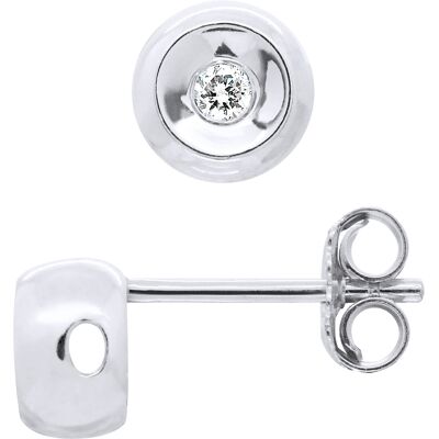 DIADEMA - Ohrringe - Diamanten und Silber Weiß Einheitsgröße DIADEMA - Ohrringe - Diamanten und Silber Weiß Einheitsgröße