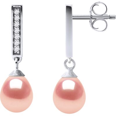Diadema Ohrringe Dangle Süßwasserperlen 6-7mm Birnen Rosen Schmuck 925 Rosa Einheitsgröße Diadema Ohrringe Dangle Süßwasserperlen 6-7mm Birnen Rosen Schmuck 925 Rosa Einheitsgröße