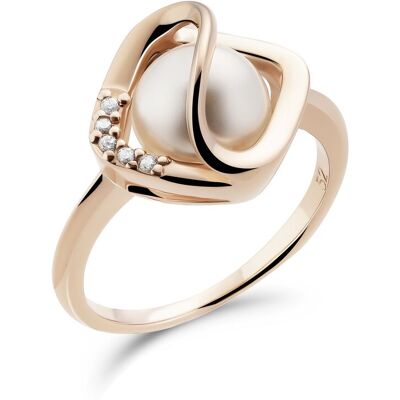 Orphelia Damen-Ring Sterling-Silber 925, Rosé ZR-7471/RG Rose K Orphelia Damen-Ring Sterling-Silber 925, Rosé ZR-7471/RG Rose K