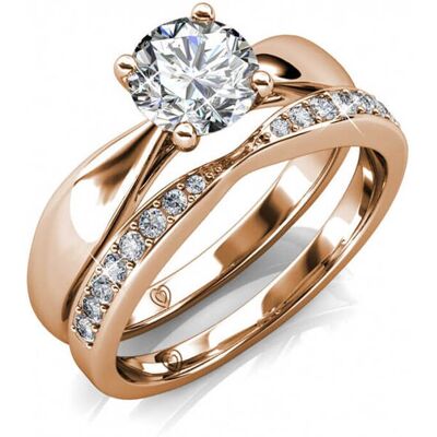 MYC Paris Prestige Ring - Roségold und Kristall Weiß- und Roségold L 1/2 MYC Paris Prestige Ring - Roségold und Kristall Weiß- und Roségold L 1/2