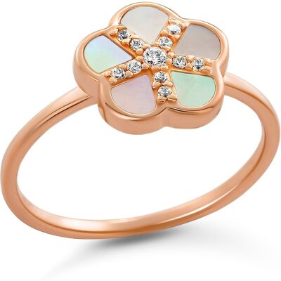 Orphelia 'Daisy' Damen-Ring aus 925er Sterlingsilber – Rosé ZR-7585/RG Rose NICHT Orphelia 'Daisy' Damen-Ring aus 925er Sterlingsilber – Rosé ZR-7585/RG Rose NICHT
