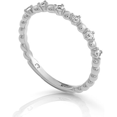 Orphelia 'Signature' Damen-Ring aus 925er Sterlingsilber – Silber ZR-7535 Silber Q Orphelia 'Signature' Damen-Ring aus 925er Sterlingsilber – Silber ZR-7535 Silber Q