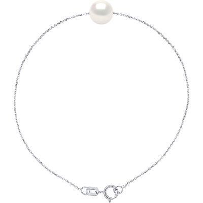 DIADEMA - Armband - Echte Süßwasserperlen - Silber Weiß Einheitsgröße DIADEMA - Armband - Echte Süßwasserperlen - Silber Weiß Einheitsgröße
