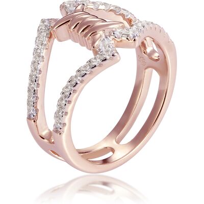 Orphelia Damen-Ring Sterling-Silber 925, Rosé, ZR-7422 Rose K Orphelia Damen-Ring Sterling-Silber 925, Rosé, ZR-7422 Rose K