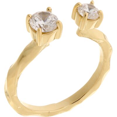 Orphelia Damen-Ring Sterling-Silber 925 – Gold ZR-7128/G Gold K Orphelia Damen-Ring Sterling-Silber 925 – Gold ZR-7128/G Gold K