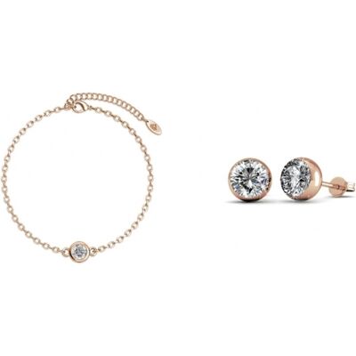 MYC Paris Geburtsstein Mond Set - Rose Gold und Kristall Weiß- und Roségold Einheitsgröße MYC Paris Geburtsstein Mond Set - Rose Gold und Kristall Weiß- und Roségold Einheitsgröße